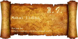 Makai Ildikó névjegykártya